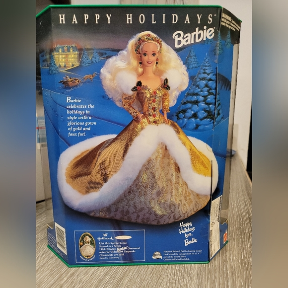 1994 Vintage & Rare Happy Holidays Barbie Special Edition Mattel #12155 - Picture 8 of 15